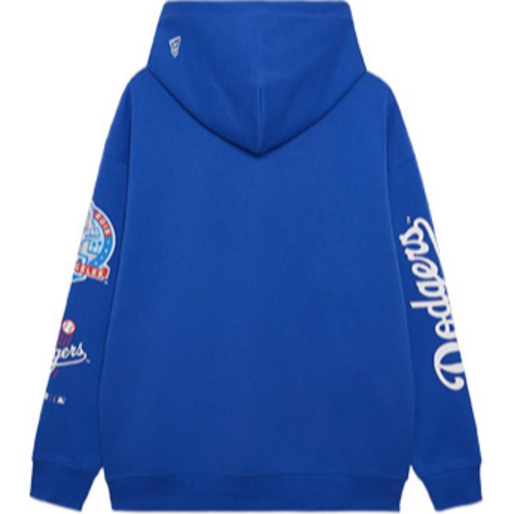 New Era FW24 MLB Los Angeles Dodgers NY Sports Уличная толстовка с капюшоном и длинным рукавом Унисекс толстовка Синий 14385098