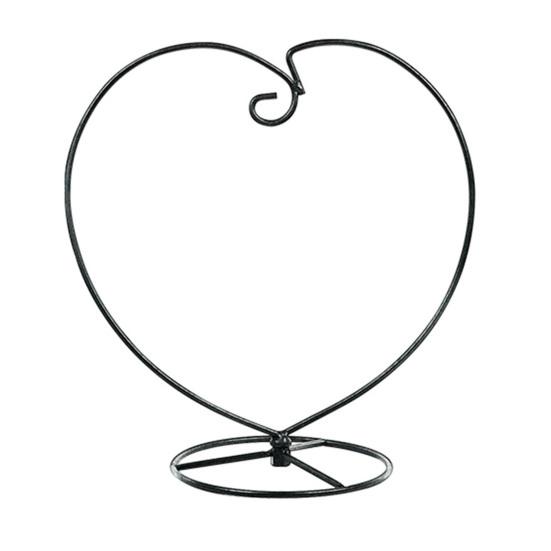1 Set Display Stand Hollow Detachable Heart-shaped Desktop Decorative Ornament Iron Stand Home Decoration