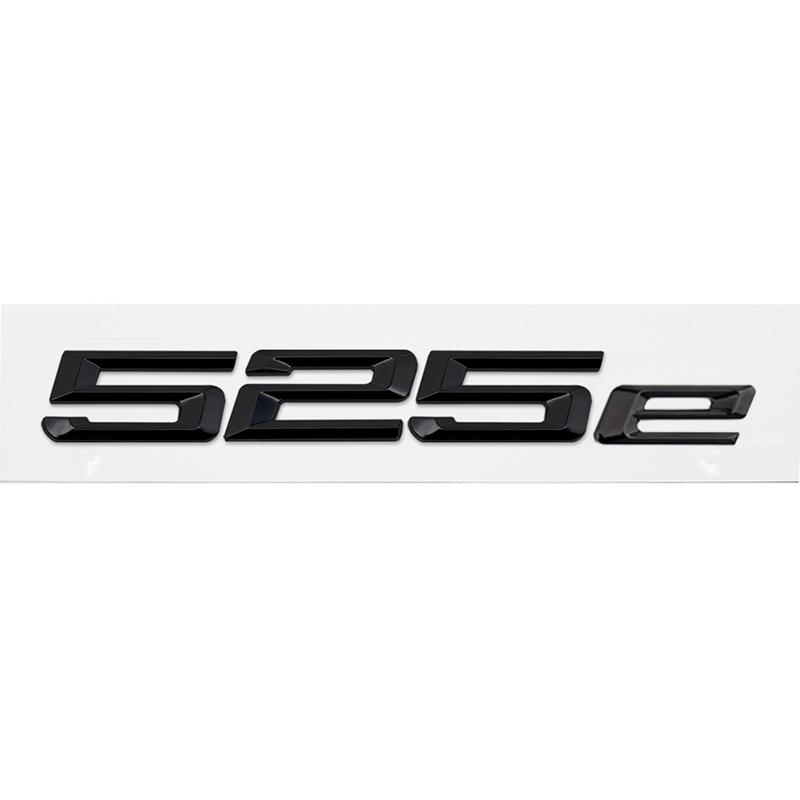 ABS Car Rear Trunk Letters Logo Badge Emblem Sticker For BMW 5 Series 520e 525e 528e 530e 535e 540e 550e E39 E60 E61 F10 F11 G30