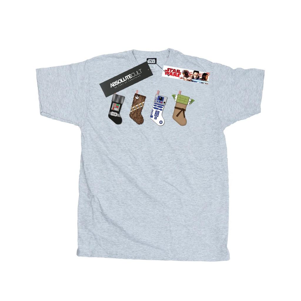 Star Wars Mens Christmas Stockings T-Shirt