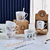 Cartoon Ceramic Mug with Spoon