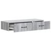 Wall Mounted Side Table Grey Sonoma 87.5 x 34.5 x 17 cm