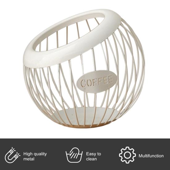 Держатель для чашки K для прилавка, металлическая корзина для хранения капсул для кофе, большой вместительный органайзер для чашек K для Keurig Nespresso Vertuo, органайзер для кофейной станции