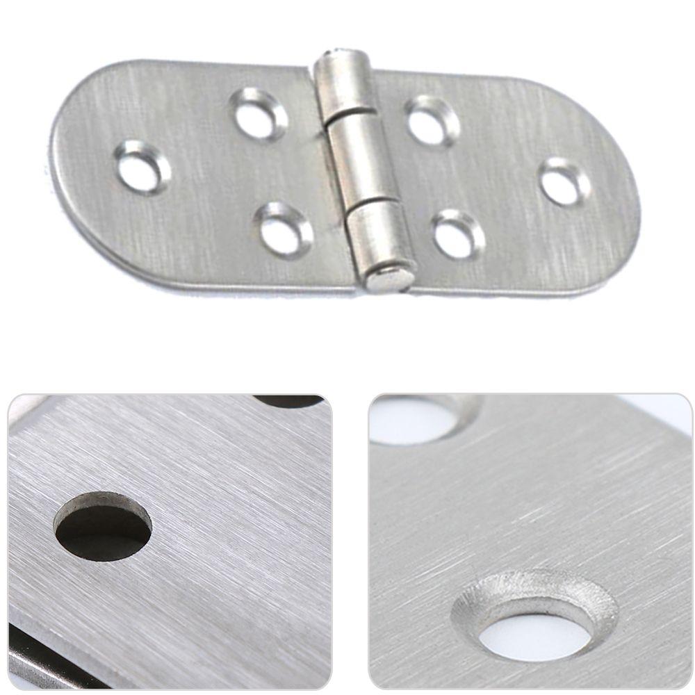 Steel 201 Cabinet Hinges 180 Degree Butterfly-shaped Door Semicircle Door Hinge Flush Hinges