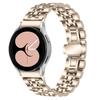 For Samsung Galaxy Watch4 Active 40mm/44mm/Watch4 Classic 42mm/46mm Stainless Steel Replacement Band 7 Beads Watch Bracelet Strap