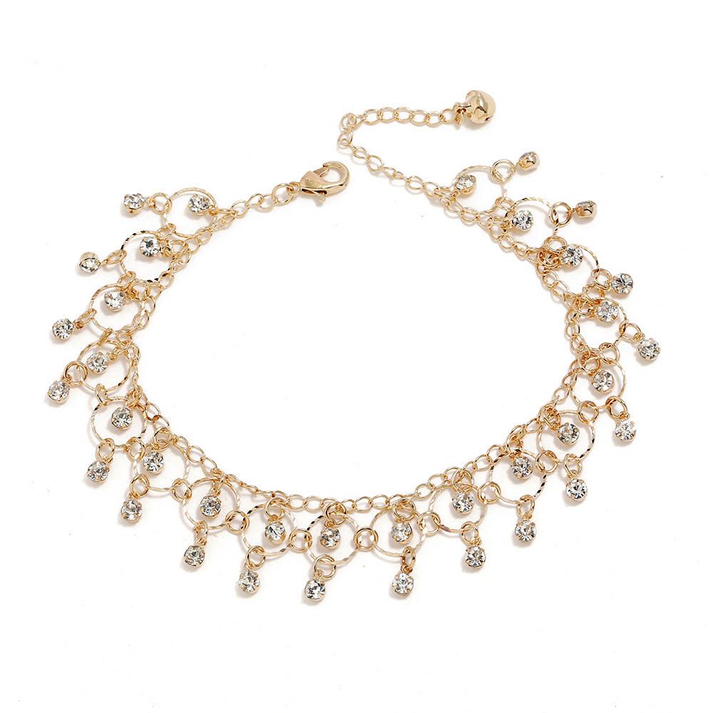 Style Crystal European Anklet Accessory With Tassel For Women Travel Gift