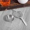 Stainless steel silver single handle support fine mesh filter screen tea filter