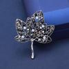 High -End Exquisite Retro Hollow Rhinestone Leaf Brooch Fashion Trend Clothing Accessories Pin Brooch