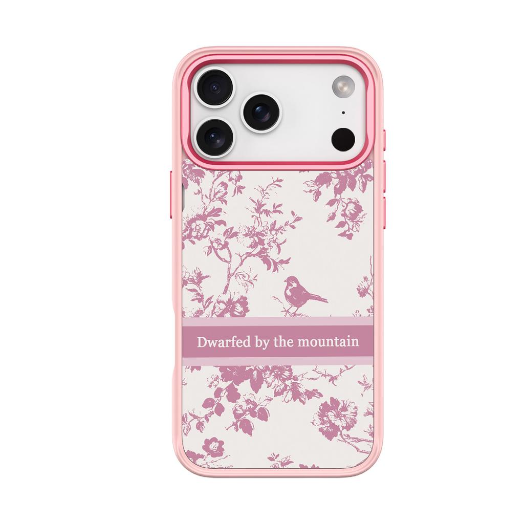 Applicable to Apple 17pro mobile phone case, advanced sense 16 replaceable back plate 15promax magnetic mobile phone case, light purple bird.