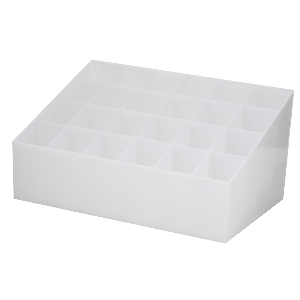 24 Grids Lipstick Holder Display Stand Cosmetic Organizer Makeup Storage Box
