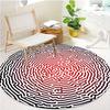 S Fingerprint Round Rug Nonslip Area Rug Office Chair Mat Carpet For Living Room Bedroom Home Decor