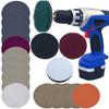 21Pcs/Set Sanding Discs Sponge Buffer M16 Drill Adapter Hard Wearing Car Furniture Headlights Polishing Pad Mop Set Vehicle