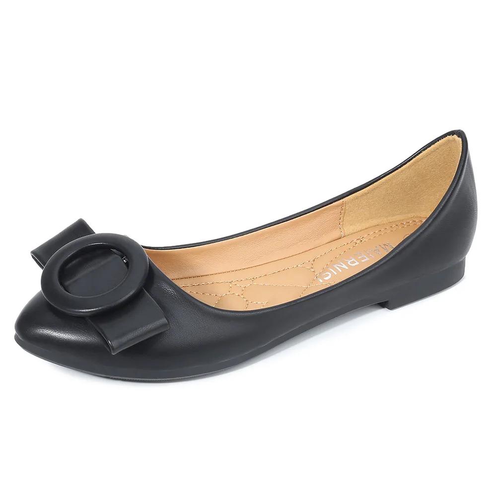 Большой размер 46 модные туфли Bean для женщин повседневные легкие туфли на одну ногу с заостренным носком на плоской подошве Zapatos De Mujer