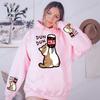 Cartoon Cat Drink Salary Increase Beverages Mens Women Hoodies Fashion Casual Hoodies Pleasure Sweatshirts Home Harajuku Tops
