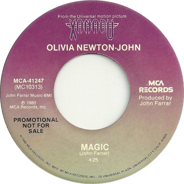7-дюймовая пластинка ОЛИВИЯ НЬЮТОН-ДЖОН - Magic MCA41247 MCA Records 1980 США Танцевальная и Электронная Б/У