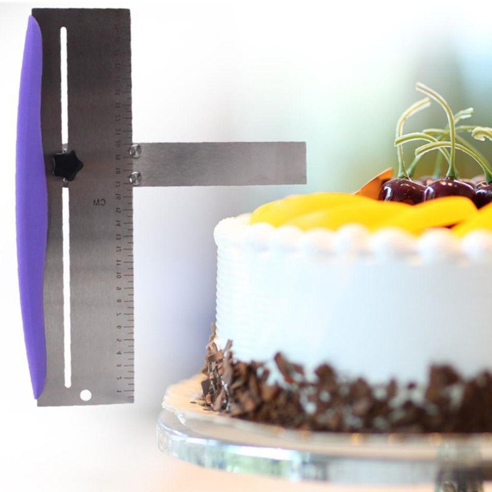 Height DIY Baking Tools Stainless Steel Cakes Comb Baking Spatula Cake Edge Smoother Cake Scraper