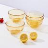 Стеклянный обеденный набор Lock & Lock Crystal Amber из 4 предметов