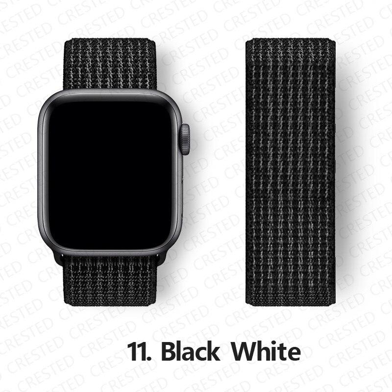 Нейлоновый ремешок для Apple, ремешок для часов 44 мм, 40 мм, 42 мм, 38 мм, браслет для умных часов, ремень, спортивный браслет-петля, iWatch series 3, 4, 5, 6, se, ремешок