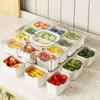 Snack Divider Container Food Container,Snack Platter,Portable Box Divided Serving Tray with
