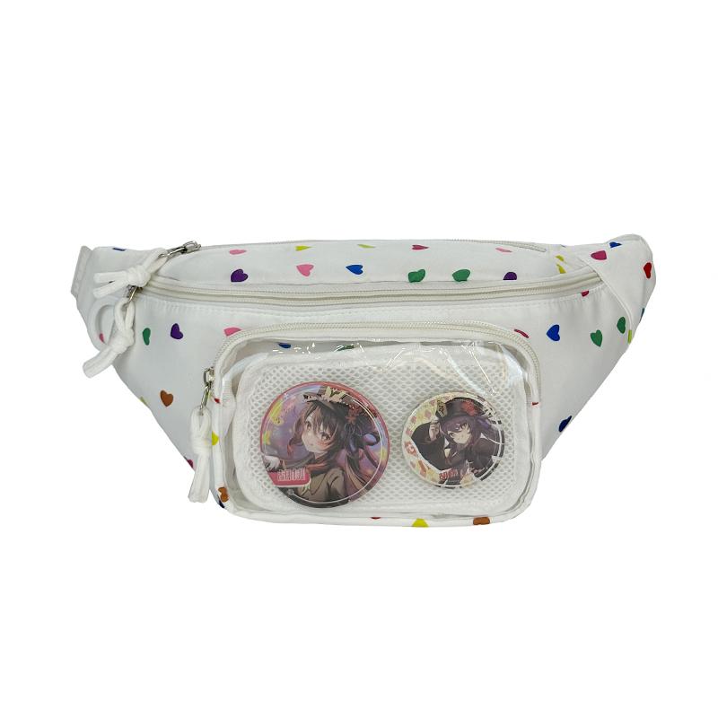 Женская сумка через плечо Прозрачная нагрудная сумка с принтом Студенческая сумка через плечо