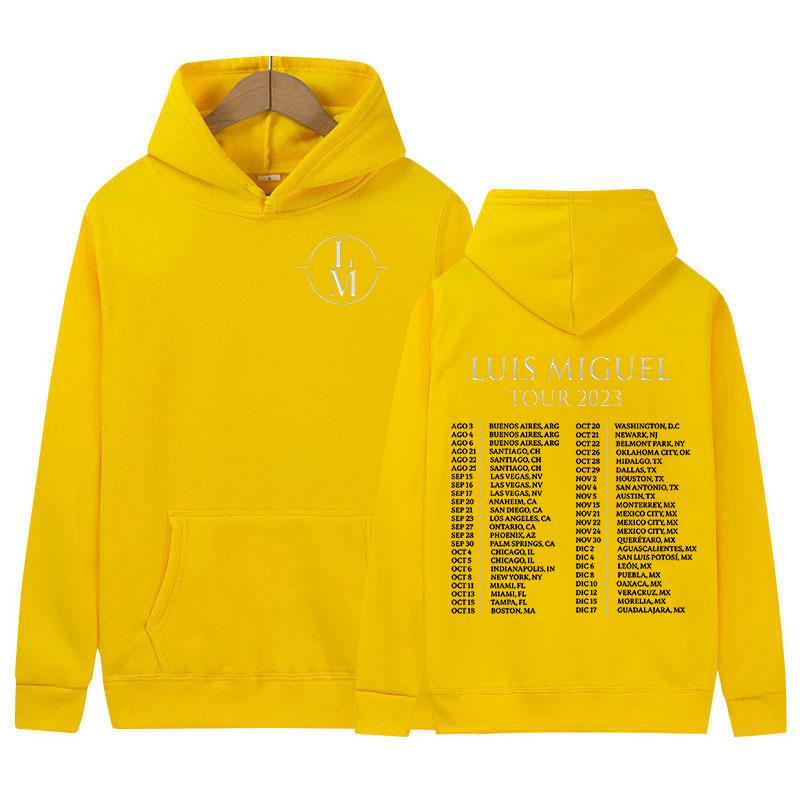 Худи мужское Louis Miguel Tour Модное повседневное спортивное худи в стиле ретро хип-хоп уличная одежда