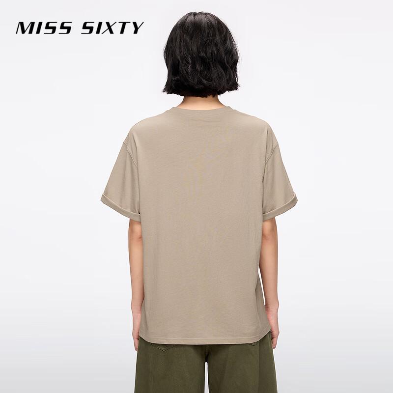 MISS SIXTY 2025 Summer Retro Print Cotton Linen T-Shirt