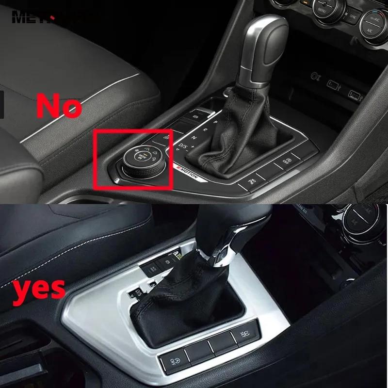 For Volkswagen VW Tiguan 2017-   Carbon Fiber Center Console Gear Shift Box Panel Cover Trim Interior Accessories