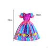 Candy Dress for Girls Lollipop Fancy Rainbow Princess Up Festival Role