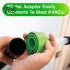 Diy Cooling Unit Tune Up Accessory AC Drain Line Cleaner Adapter, Universal Plastic Pipe Tool, HVAC to PVC Wet System Flush Tool Vac Attachment, 8.27