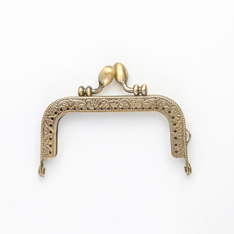 Purse Clasp Frame Bag Kiss Clasp Lock Vintage Metal Purse Frame For Diy Craft Purse Bag Making