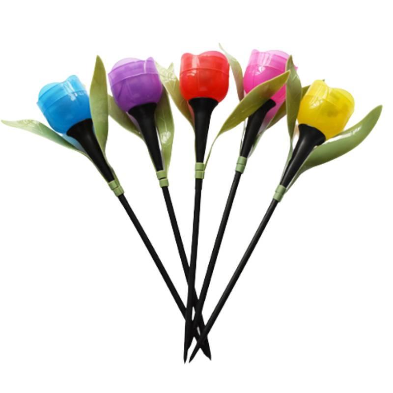 Waterproof Outdoor Solar Tulip Bulb Garden Courtyard Lawn Landscape Night Light