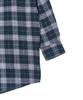 TEN PAST SEVEN Back Print Check Shirt - Gray