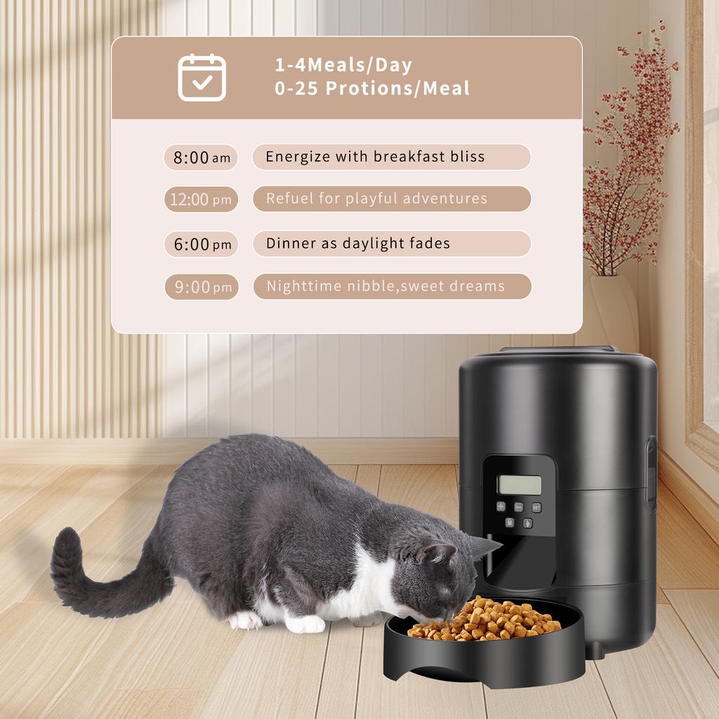 2L Automatic Pet Feeder For Cats  Smart Slow Dog Feeder With Large Capacity Timing Cat Food Auto Dispenser Dry Food Bowl