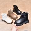 Новые ботинки для мальчиков и девочек Модные и универсальные кожаные ботинки