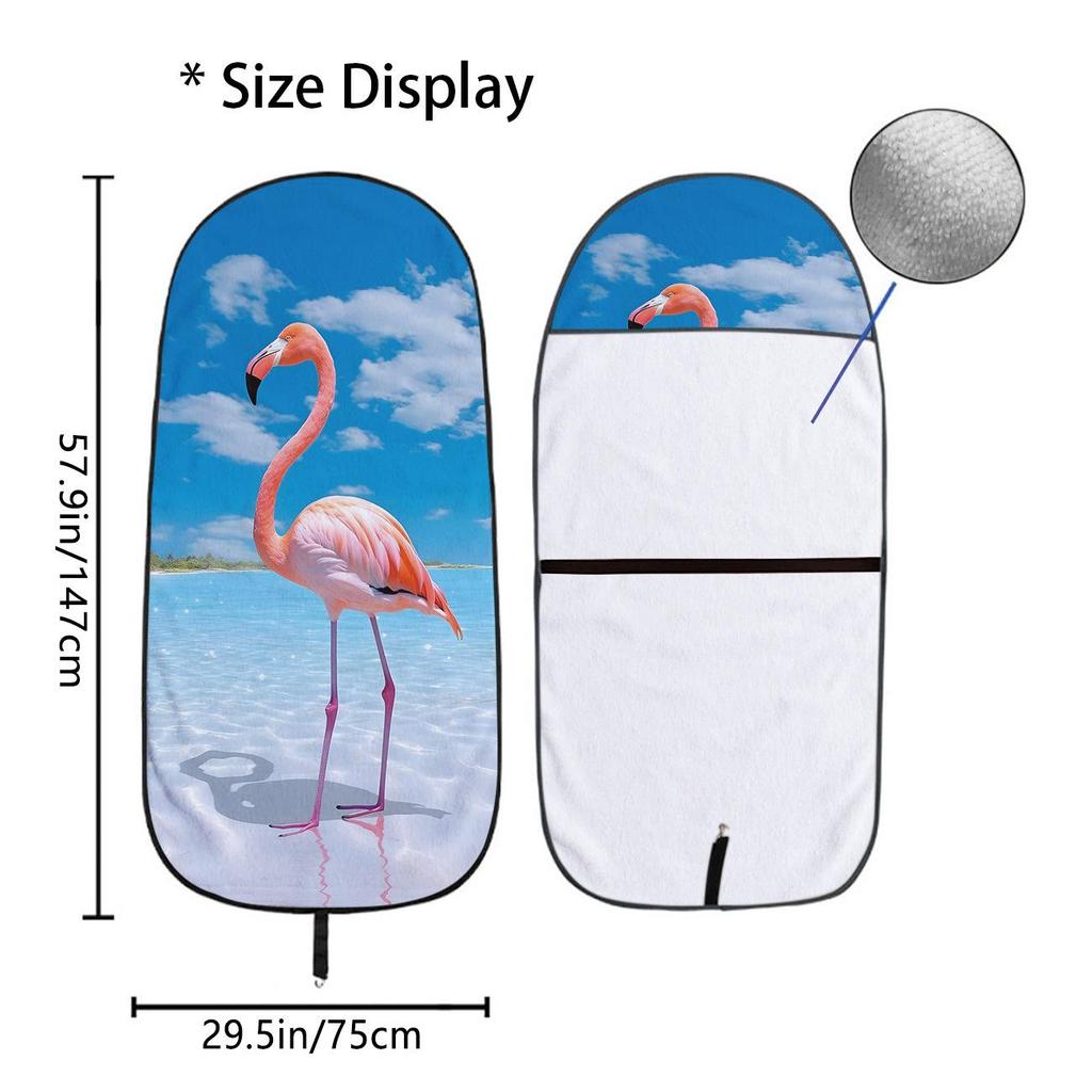 Universal Car Seat Towel Cover: All-Season Front Seat Protector for Gym and Workout