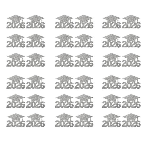 Украшения для выпускного 2026 года, centerpiece для стола на вечеринку по случаю выпускного с подвесными карточками и декоративными топперами, набор декора на тему церемонии для обеденного стола