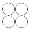 4pcs 18 Inch Wheel Rim Protector Scratch Proof Self Adhesive Sleek Appearance Black Wheel Rim Ring for Cars