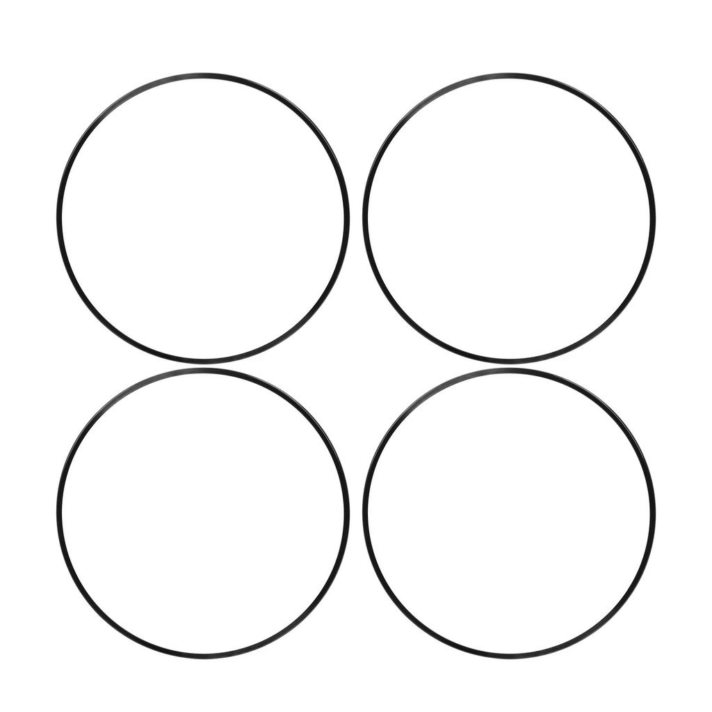 4 Pcs 20 Inch Wheel Rim Protector Scratch Proof Self Adhesive Fashionable Black Wheel Rim Decorative Ring