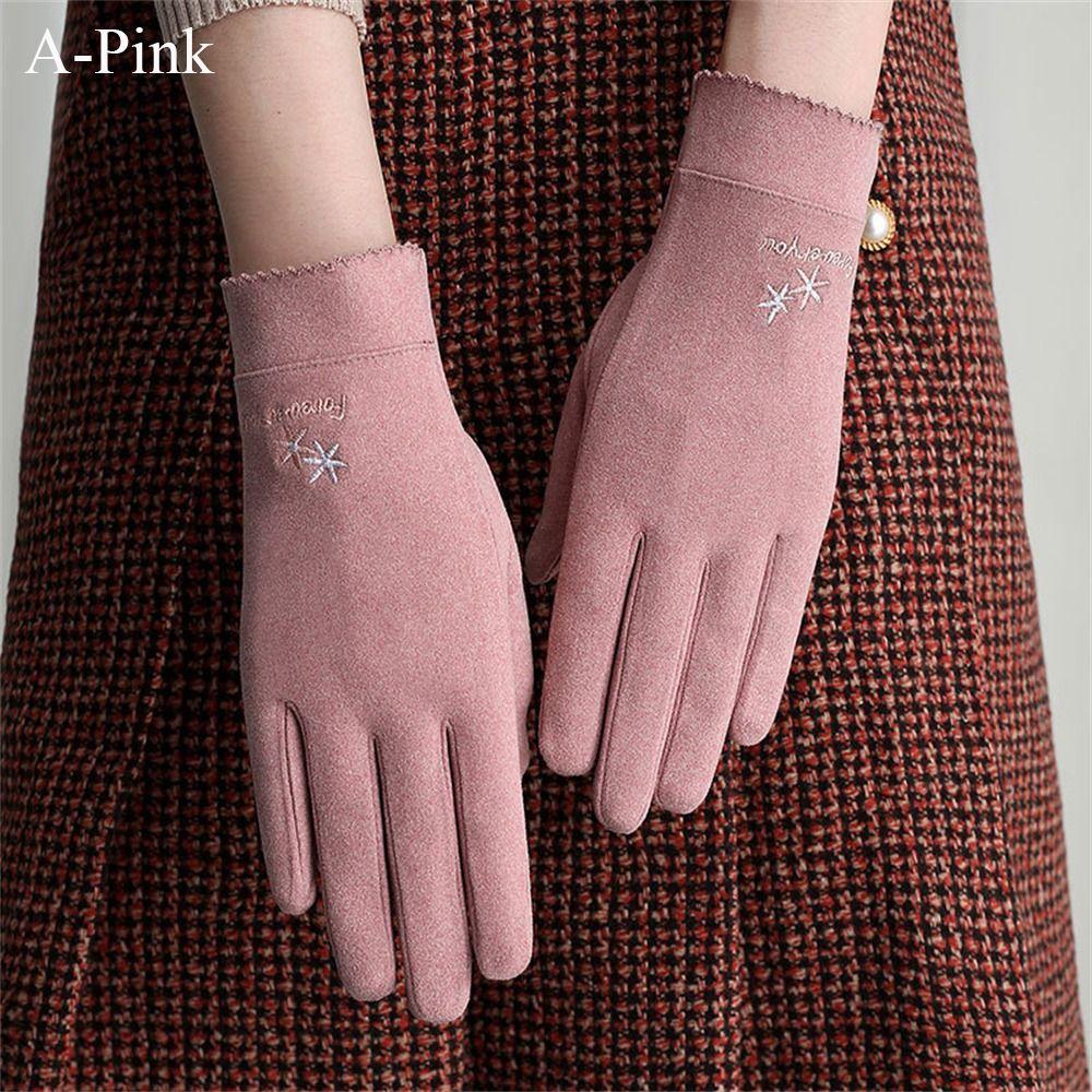 Touch Screen Warm Gloves Thickened Cycling Driving Gloves Daily Mittens  Men Women