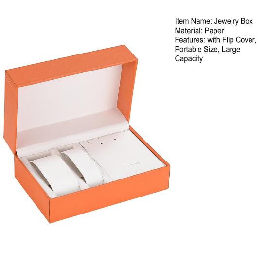 Коробка для хранения ювелирных изделий с откидной крышкой, портативная, большой емкости, для часов, сережек, ожерелий, браслетов, колец, подарочная коробка, витрина, органайзер, держатель