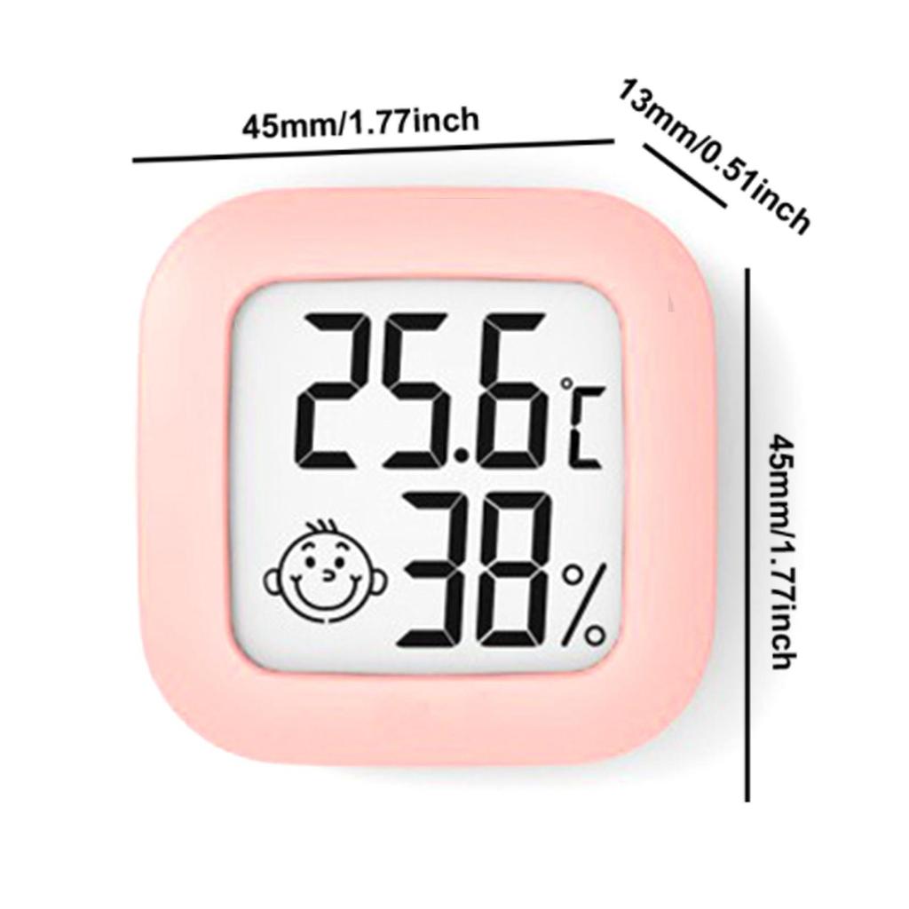 Temeo Thermometer Hygrometer Hygro Indicator For Desk Or Wall Mounting With Room Climate Indicator Portable Hygrometer