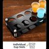 38mm Acrylic Cup Holder Round Hole Cup Serving Tray Shot Glasses Holder  Restaurant Service