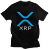 Мужская футболка с принтом Ripple XRP 100% Хлопок Футболка Биткин Криптовалюта Футболки Приталенная Одежда
