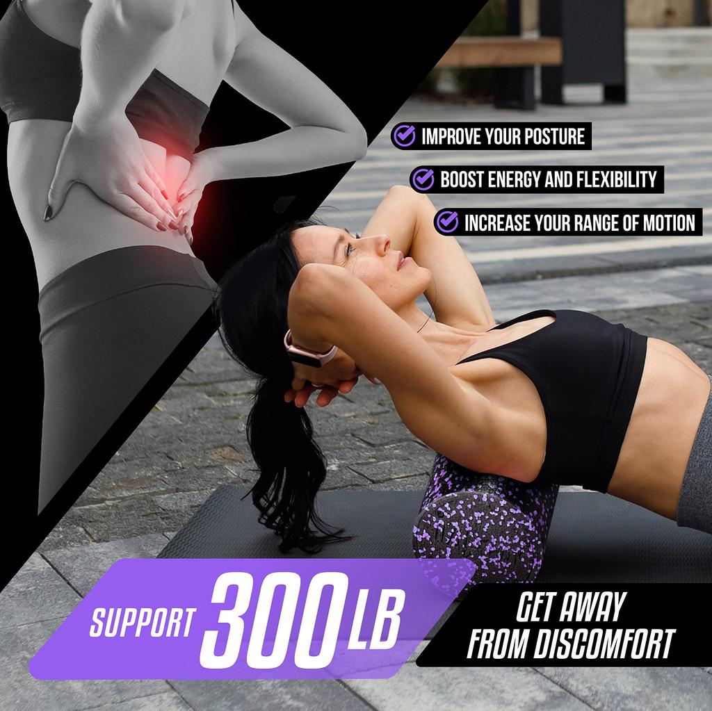 Yes4All Ролик из пеноматериала EPP высокой плотности с круглой спинкой Ролик для упражнений из пеноматериала для йоги, пилатеса и растяжки - 30, 45, 60 и 90 см