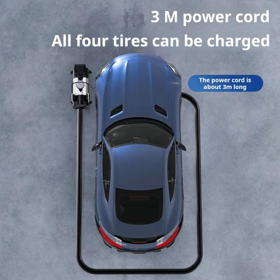 Portable Electric Inflator 12V Mini Car Air Pump Air Compressor Quick Inflating Digital