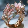 New jewelry exquisite decoration fashionable butterfly pattern women's ring