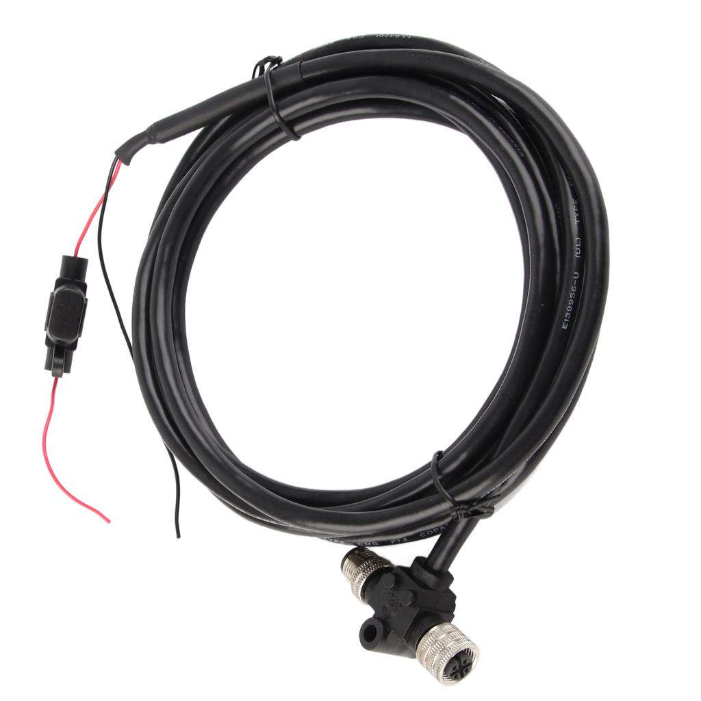For NMEA2000 Starter Cable with T Connector Fuse 3Meter 5Pin M12 Thread IP67 Waterproof for Simrad Networks