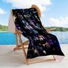 Name Wednesday Mystery Personalized Text Beach Towel Super Soft Microfiber Quickdry Fabric