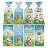 50pcs Easter Bunny Candy Bag Cartoon Rabbit Chick Colorful Egg Cookie Candy Packaging Gift Bag Happy Easter Day Party Decor 2025