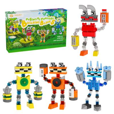 НОВЫЙ Строительный набор My Sing Music Monsters, 4 в 1, Игровая фигурка Wubbox для музыкальной игры, Подарок для фанатов, Мальчиков и девочек, Взрослых, 349 деталей
